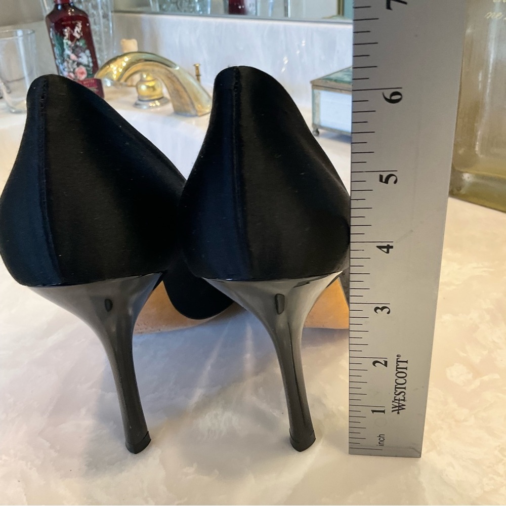 SOLD - Andrea Pfister sequin pumps, black, pointed toe, made in Italy, Sz 39/8.5 - Picture 10 of 13